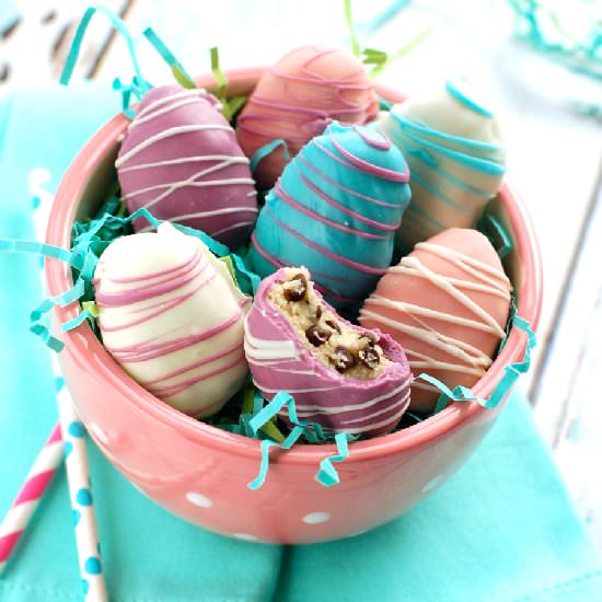 Easter Egg Cookie Dough Truffles