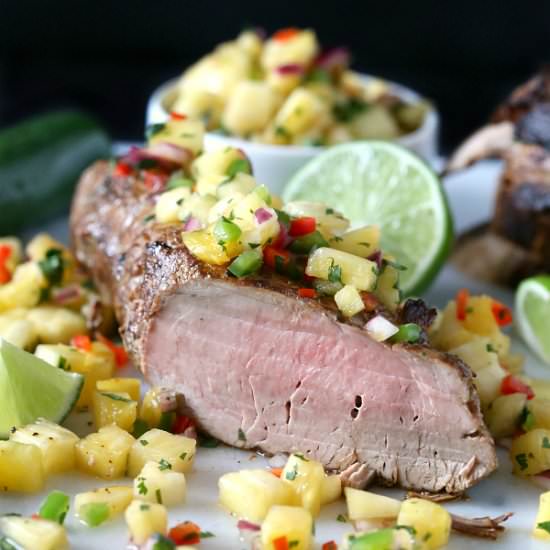 Pork Tenderloin with Pineapple Salsa