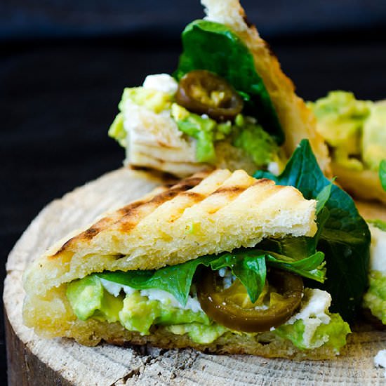 Spinach and Avocado Sandwich