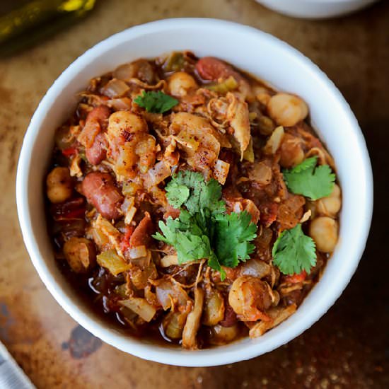Shredded Chicken Chili