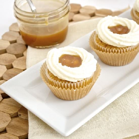 Salted Caramel Carrot Cupcakes