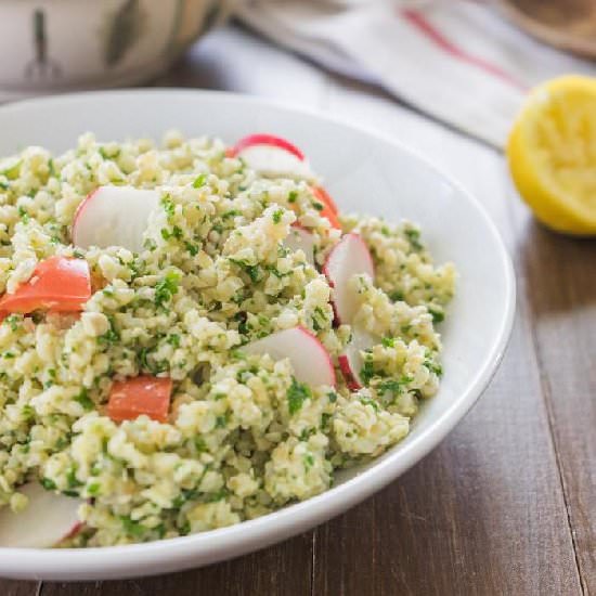 Sunflower Pesto Tabbouleh