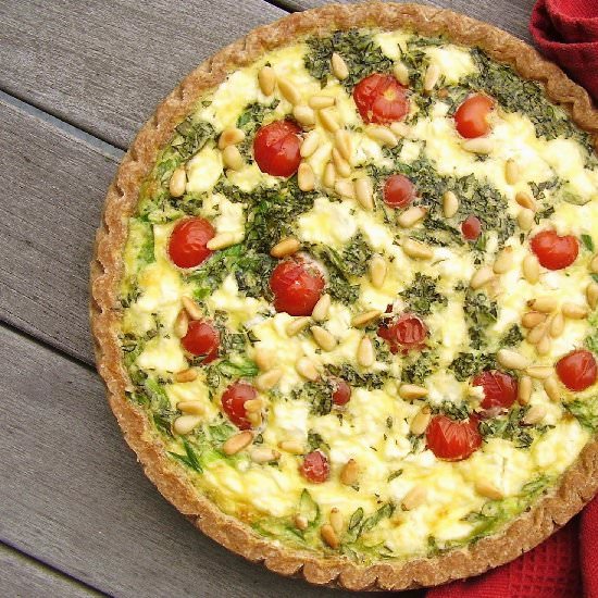 Bottomless Mediterranean Quiche