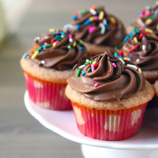 Strawberry Vanilla Cupcakes