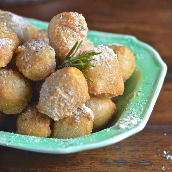 Garlic Rosemary Pizza Crust Bites