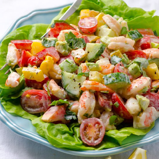Shrimp, Avocado and Tomato Salad