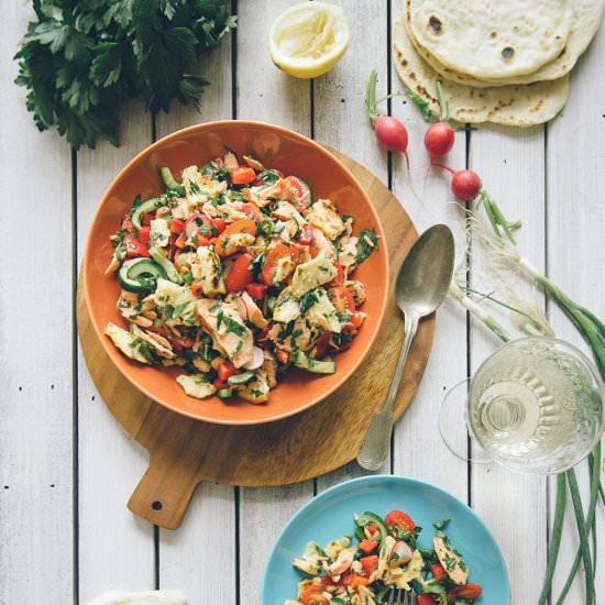 Salmon Fattoush