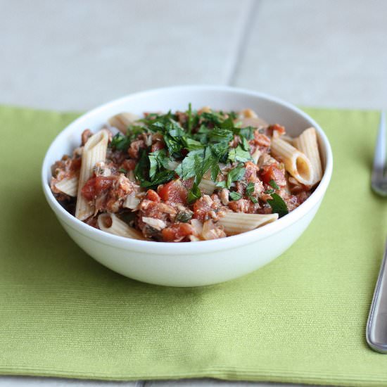 Pasta with Tuna and Tomatoes