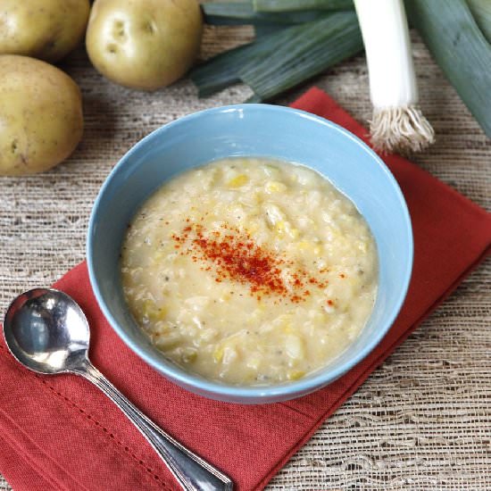 Smoky Potato Leek Soup