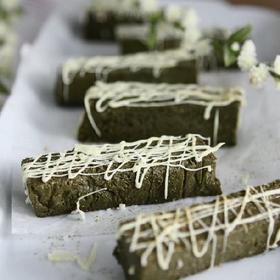 Vegan GF Matcha Protein Bars