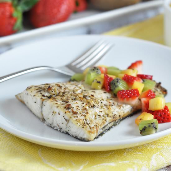 Barramundi with Fruit Salsa