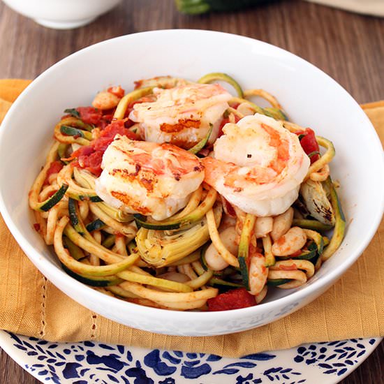 Tomato Basil Zucchini Noodles