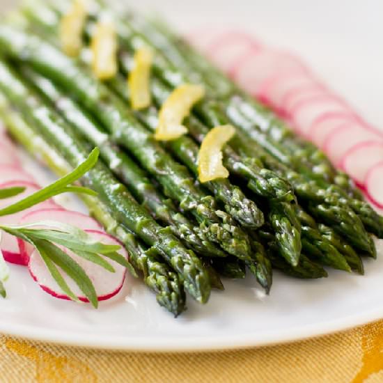 Lemon Garlic Asparagus