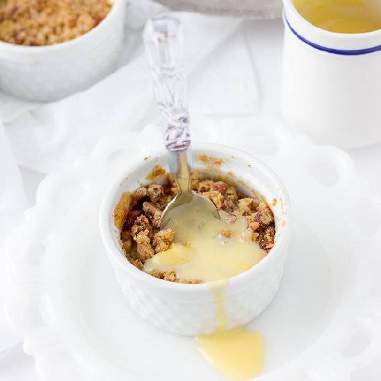 Apple and Rhubarb Crumble