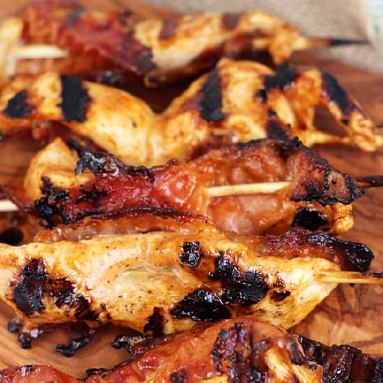 Sriracha Chicken Bacon Ranch Skewer