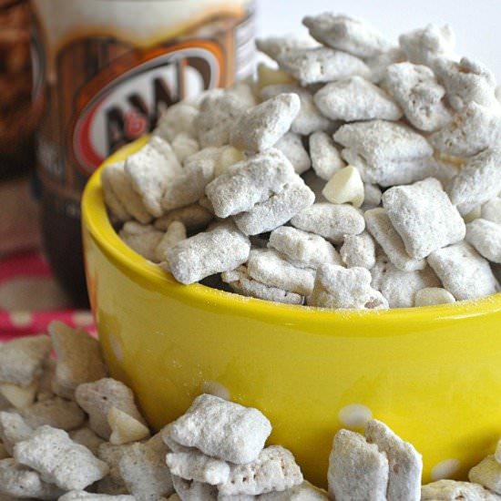 Root Beer Float Muddy Buddies