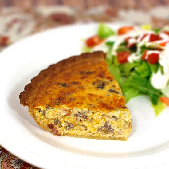 Bacon Cheeseburger Quiche