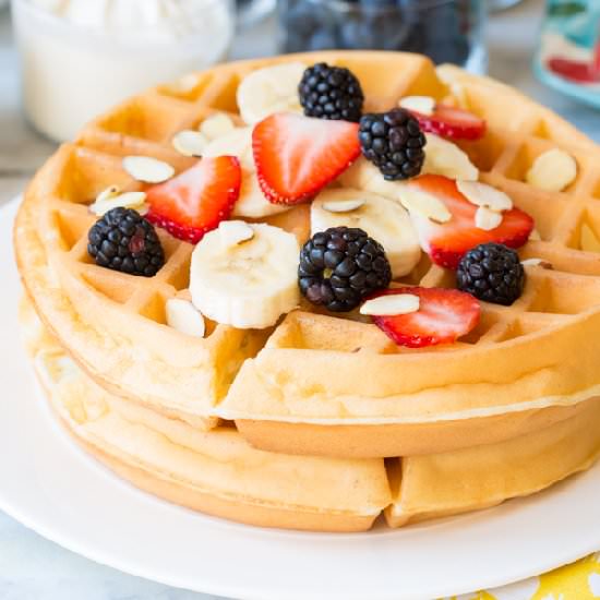 Yogurt Vanilla Bean Waffles