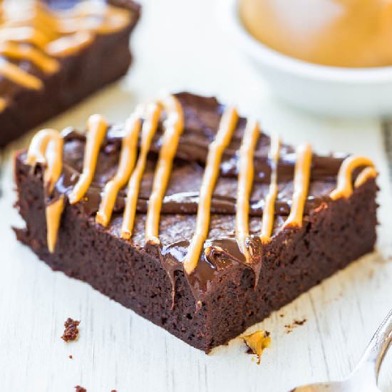 Flourless PB & Chocolate Brownies