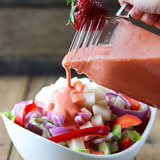 Asian Strawberry Sesame Salad
