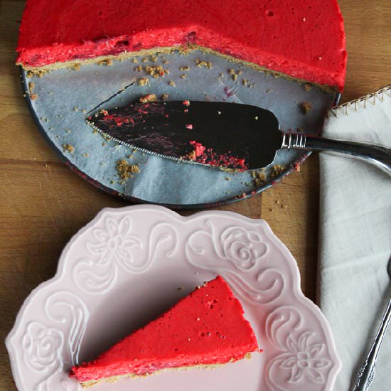 No Bake Raspberry Cheesecake