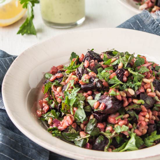 Roasted Beet and Farro Salad