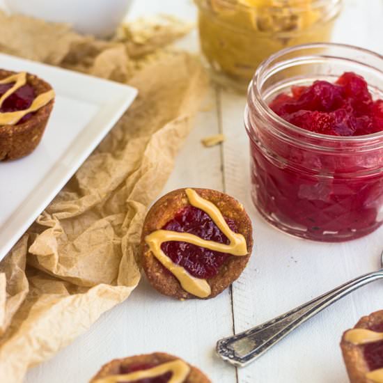 Skinny Pb & J Cookie Cups