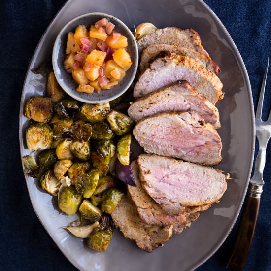 Brined Pork Roast with Chutney