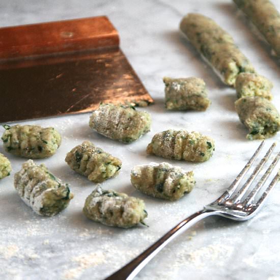 Potato-Spinach Gnocchi