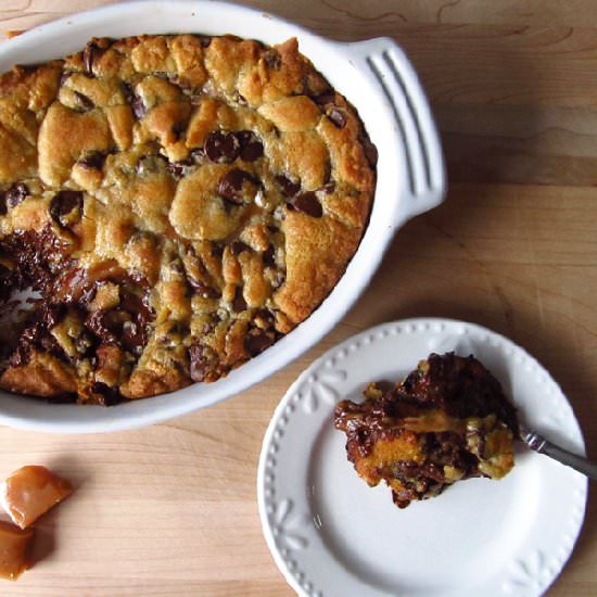 Caramel Chocolate Chip Cookie