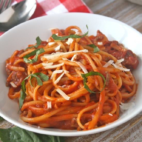 Spaghetti with Meat Sauce