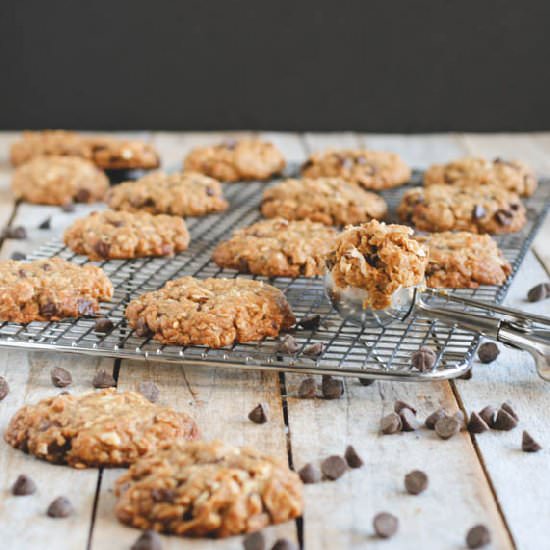 Coconut Oil Oatmeal Cookies