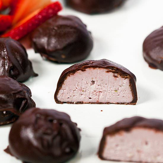 Strawberry-Coconut Truffles