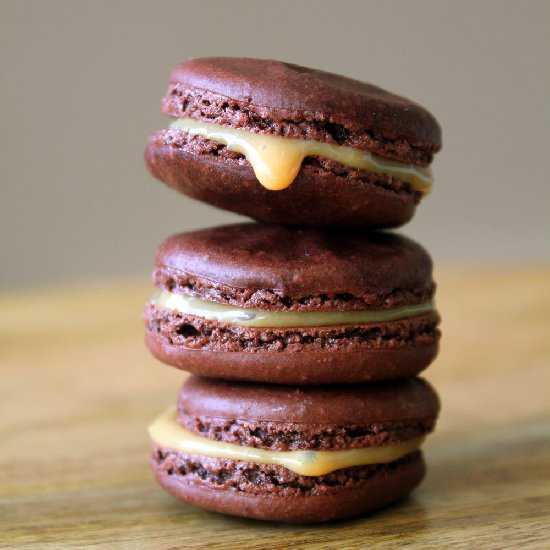 Dark Chocolate Macaron