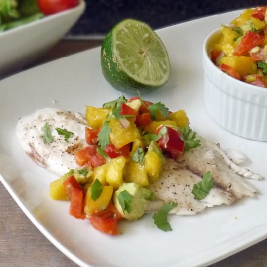 Tilapia and Mango Salsa
