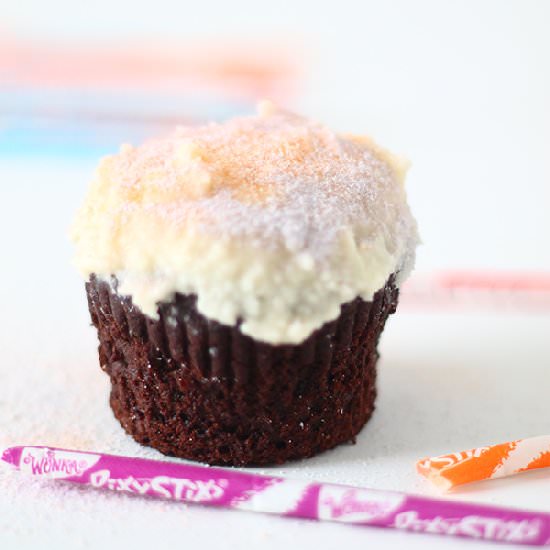 Pixy Stix Cupcakes