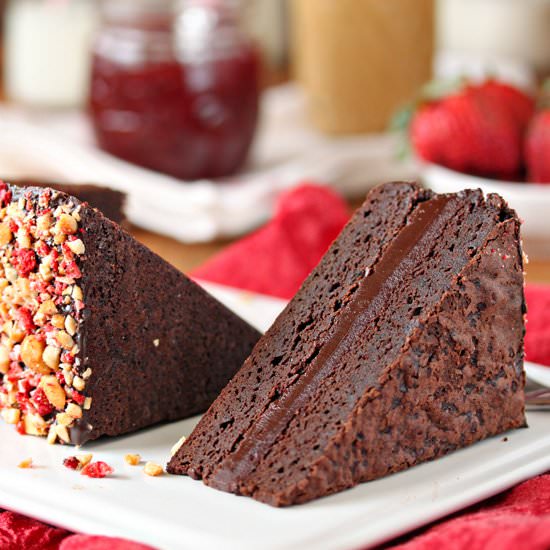 PB&J Brownie Sandwiches