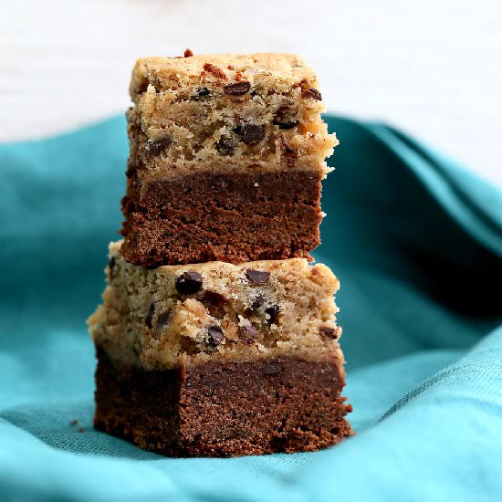 Chocolate Chip Cookie Brownie Bar