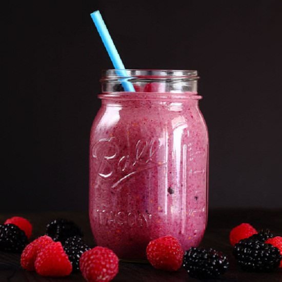 Paleo Black Raspberry Vanilla Shake