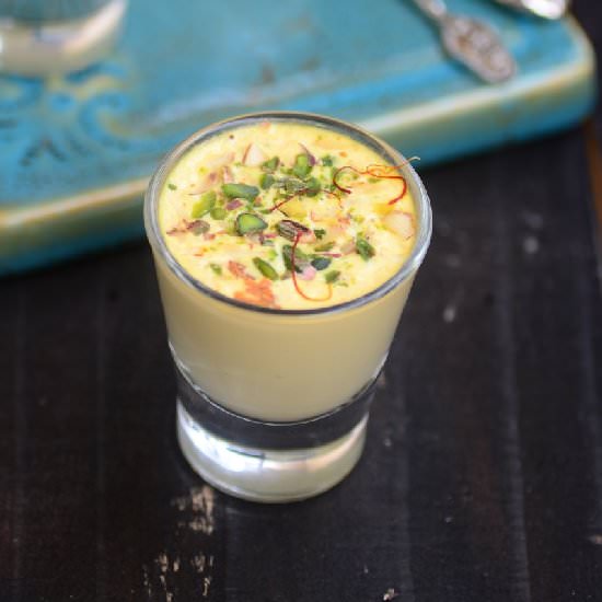 Saffron Cardamom Milk Pudding