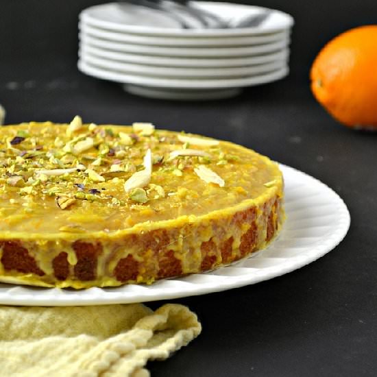 Orange Cake with Orange Glaze