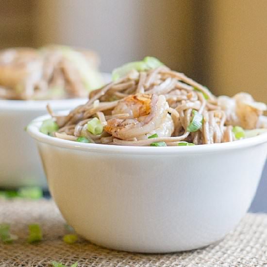 Shrimp Soba Noodles