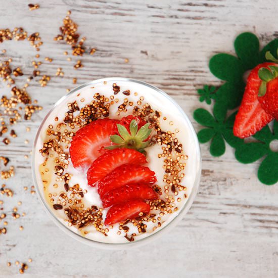 Greek Yogurt with Quinoa Crunch