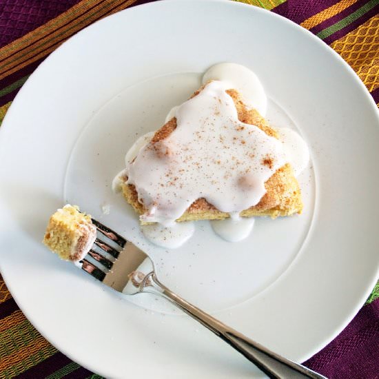 Gluten Free Glazed Cinnamon Scones
