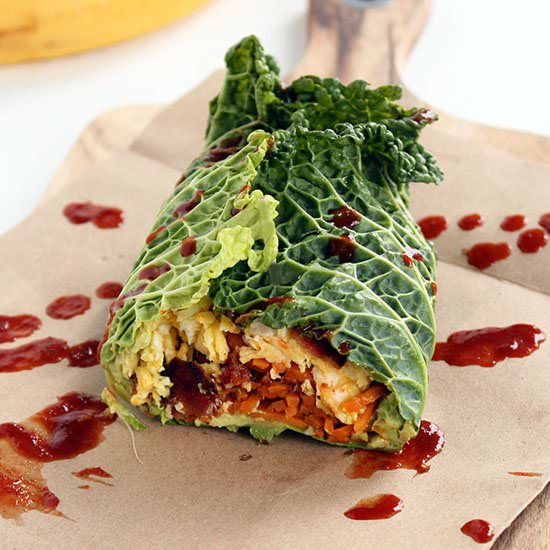Cabbage Breakfast Burrito