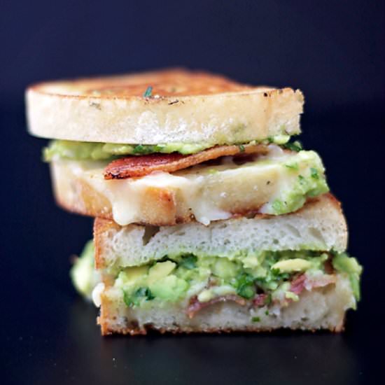 Guacamole Bacon Grilled Cheese