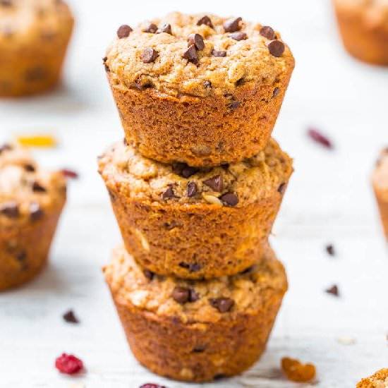 Oat & Choc Chip Trail Mix Muffins