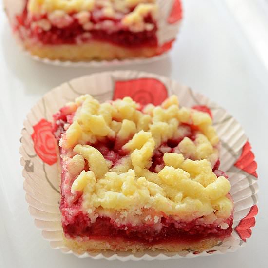 Raspberry Crumb Bars