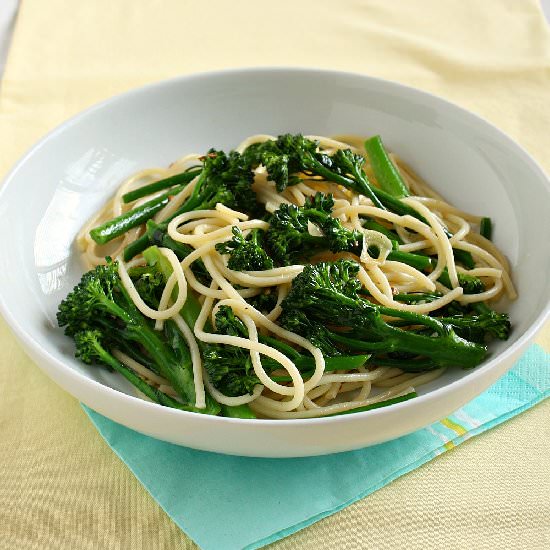 Spaghetti with Broccolini & Garlic