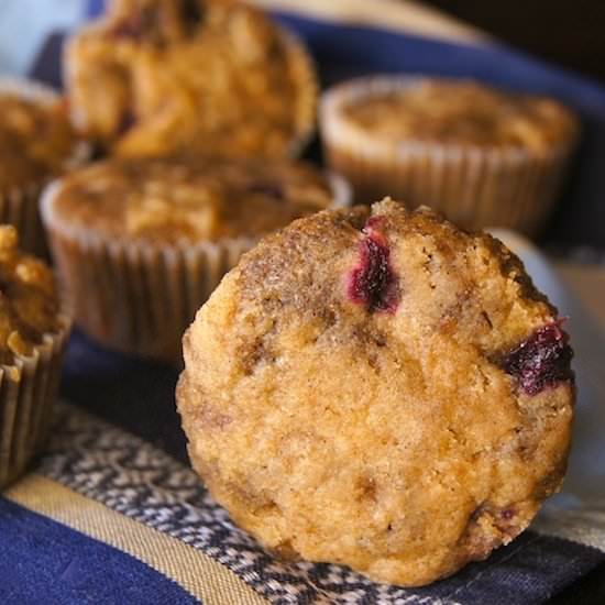 Blue Corn Blueberry Muffins {GF}